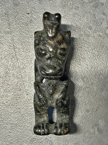 Carved Stone Figurine Pendant